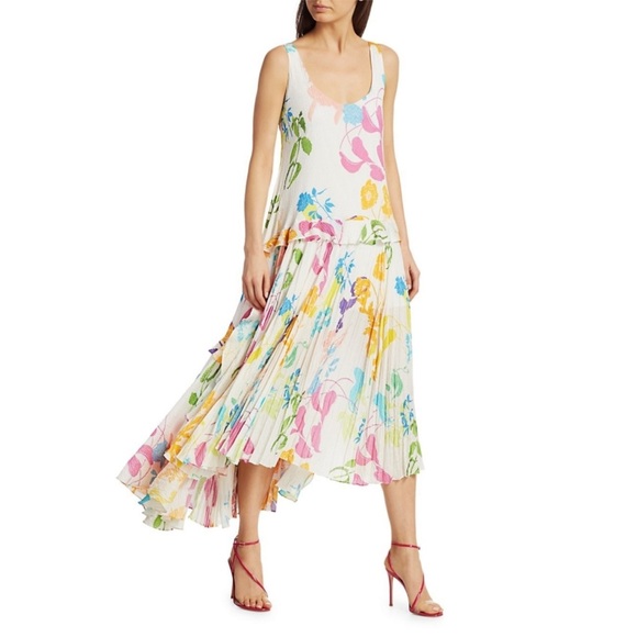 Tanya Taylor Dresses & Skirts - Tanya Taylor Colorful Floral High Low Dress